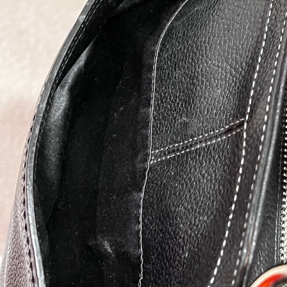 Coach Soft Black Leather Shoulder Bag - Picture 11 of 16